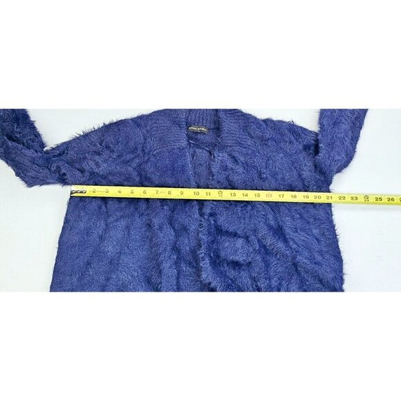 Banana Republic Size Small Women Nacy Faux Fur Long Sleeve Dual Pocket Cardigan - Picture 4 of 13